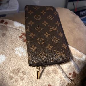 Louis Vuitton Brown and Gold Monogram Wallet